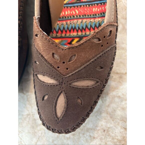 HUSH PUPPIES Brown Moccasins Size 9 - Picture 4 of 7